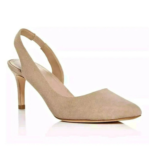 Pour La Victoire Women's Darla Suede Slingback Pointed-Toe Pumps Size 10 ($225) - Picture 1 of 10